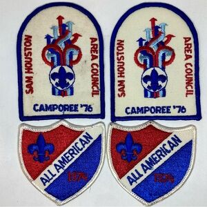 4 Vintage 70s Boy Scouts Patches